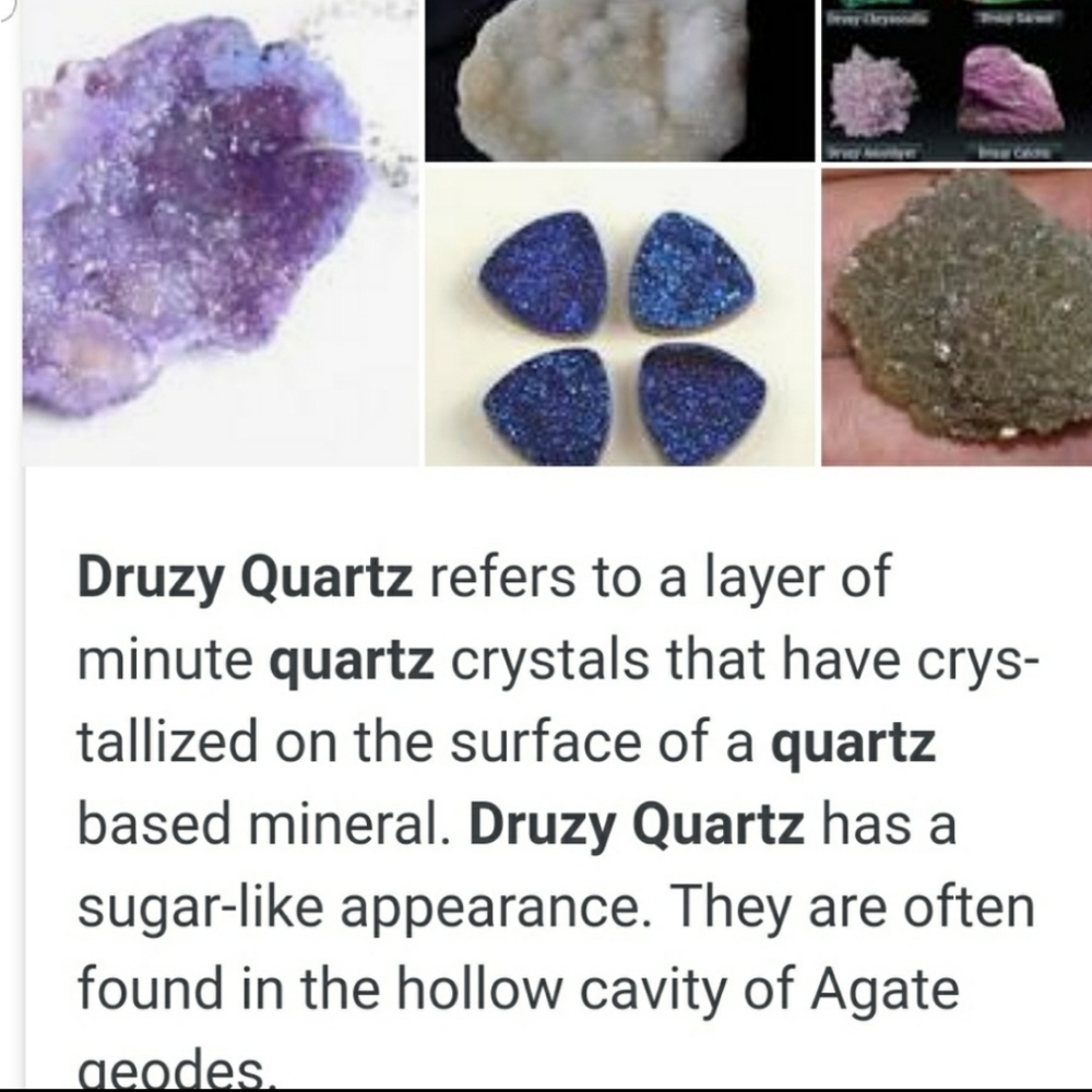 Druzy Quartz & Sterling Silver ring - Picture 8 of 10